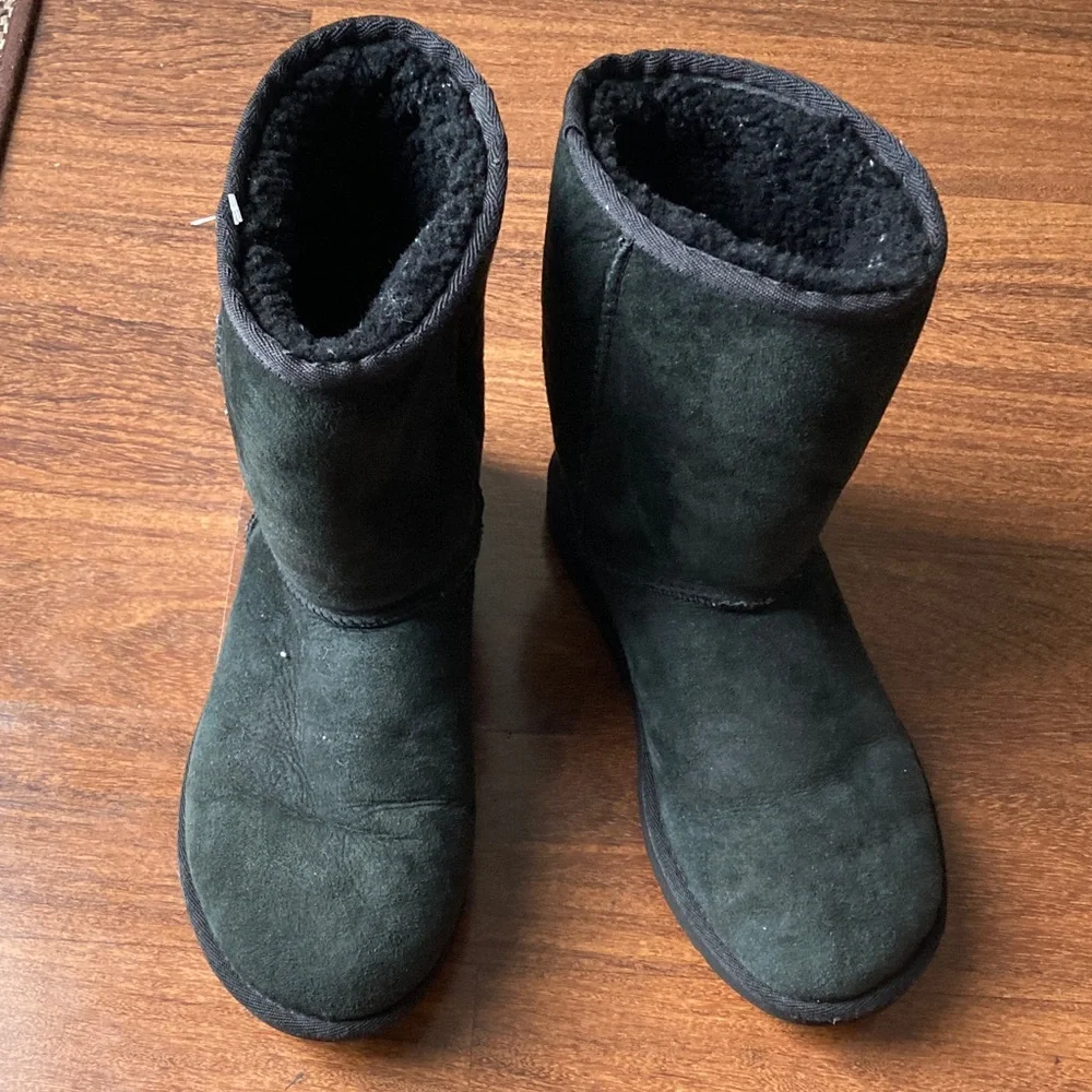 UGG Black Suede Boots Sz 7